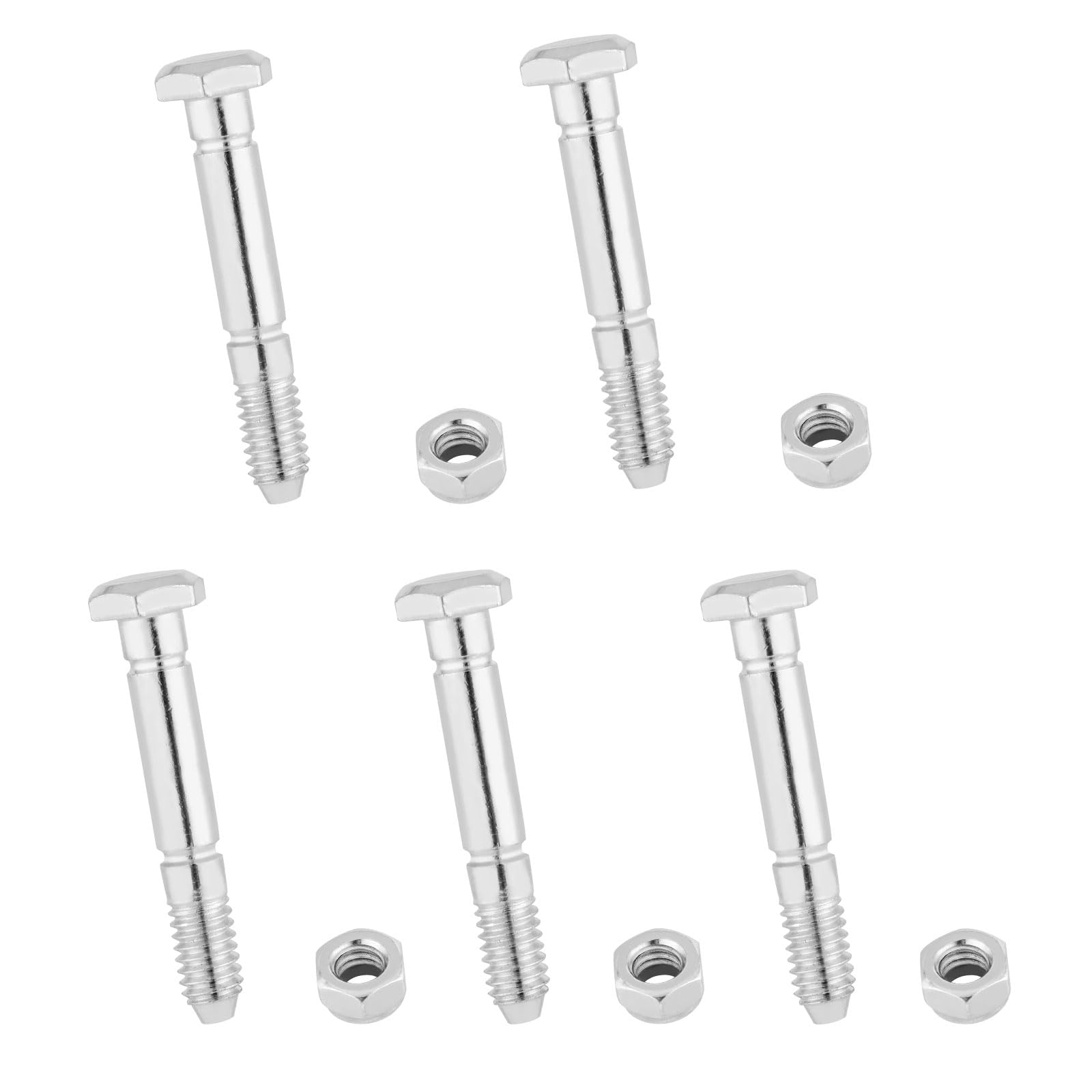 5pcs Snowblower Shear Bolts Pins & Nut, Steel Snow Blower Replacement Parts Fit for Ariens 52100100 521001 00659100 & John Deere Snow Blower