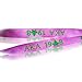 Black Greek Sorority AKA Pink Woven Embroidered Lanyard (One Lanyard)