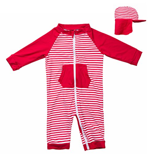 UPC 785004301260, Page One Sun Protection UPF 50+ Baby/Toddler Swimwear,Unisex One Piece Long Sleeve Sunsuit With Baby Sun Hat