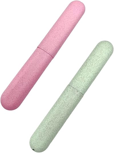 CCLKHY Toothbrush Case 2 Pcs Travel Case Cover Portable Storage