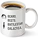 Bears Beets Battlestar Galactica Funny 11 oz Coffee Mug - Inspired By TV Show The Office Quote - Unique Birthday Gift For Dwight Schrute Fans - Dunder Mifflin Christmas Present