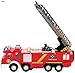 Memtes® Electric Fire Truck Toy with Lights and Sirens Sounds, Extending Ladder and Water Pump Hose to Shoot Water, Bump and Go Action