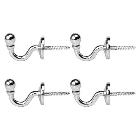Buy Uxcell 4pcs Curtain Tieback Hooks Stainless Steel Tassel