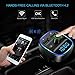 Naouis Bluetooth FM Transmitter For Car, FM Radio Transmitter Bluetooth 4.2 with Hands Free Calling, 2 USB Ports, USB Drive and Micro SD Card Slot