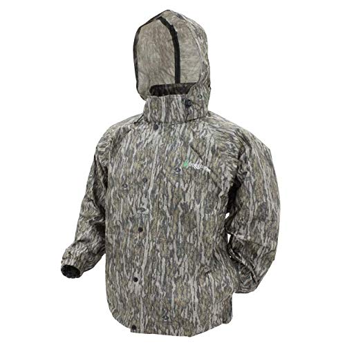Frogg Toggs Pro Action Rain Jacket, Mossy Oak Bottomland, Size Large