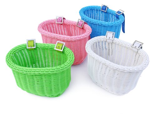 Colorbasket Kid's Front Handlebar Bike Basket,Pink