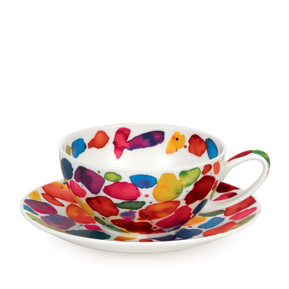 Dunoon Tea Cup & Sauce Set Blobs