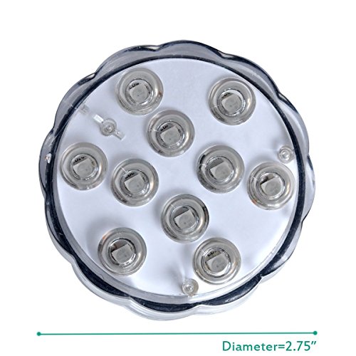 Wuudi LED Multi Color Remote Controlled Waterproof Environmental Product Eco-friendly Submersible Lights for Aquarium, Pond, Wedding, Halloween, Christmas, Party, Holiday Lighting Events