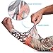 Arm Sleeve Sunscreen - 6 Pcs Set UV Protection Nylon Elastic Slip Fake Tattoo Sleeve Body Arm Stockings Kit,Perfect for Outdoor Sports,Riding,Fishing,Driving,Cycling Sunscreen