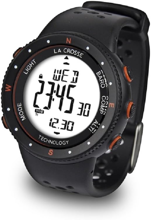 La Crosse Technology WTXG-17O Watch Altimeter Barometer Compass - Orange