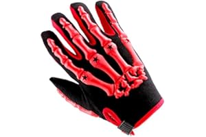 1Storm Youth Kids Motocross Gloves Motorcycle BMX MX ATV Dirt Bike Bicycle Cycling Gloves Skeleton Green
