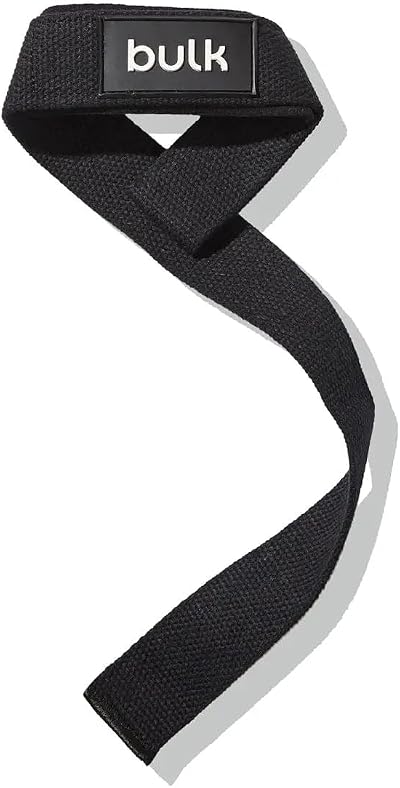 Bulk Lifting Straps for Weightlifting – Black Padded Straps