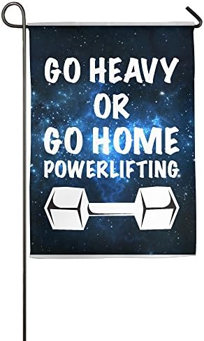 Ville Go Heavy Or Go Home Powerlifting Home Garden Flag Game Flag