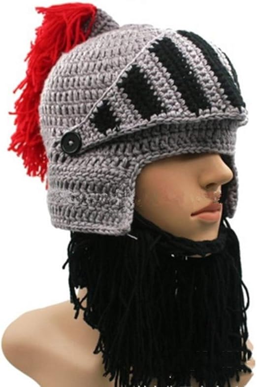 knight crochet hat