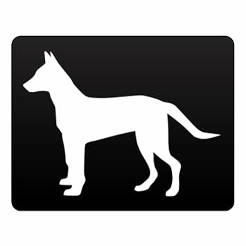 Amazon De Eddany Dutch Shepherd Dog Silhouette Plastic Acrylic
