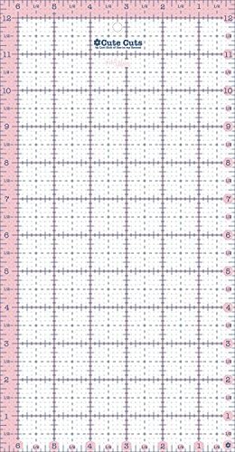Riley Blake Designs - Cute Cut Ruler by Lori Holt - Rectangle 6.5" X 12.5"