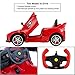 Uenjoy 12V Ferrari FXX K Kids Electric Ride On Cars Motorized Vehicles w/Remote Control,Leather Seat, LED Lights, Music, Aux, Horn, Butterfly Doors,Red