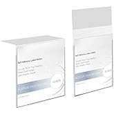 ECKEK Self Adhesive Label Holder Acrylic Price Tag Displays Sign Holder Clear Table Counter Top Stand 2 Pack (100*100mm/3.94*3.94 inches)