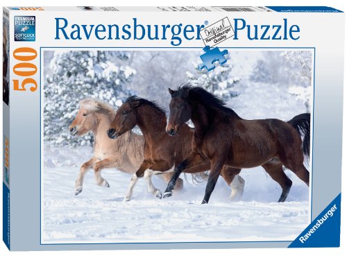 Ravensburger Gallop In The Snow 500 Piece Puzzle