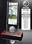 NFL Dallas Cowboys Super Bowl 12 Ticket & Game Coin Collection, 12" x 2" x 5", Black