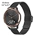 TRUMiRR Band for Vivoactive 6 5 3 / Approach S50 S44, 20mm Mesh Stainless Steel Watchband Men Women Strap for Garmin Venu Sq 2 / Forerunner 570 42mm 165 55 645 245 Music