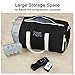 Travel Inspira Foldable Duffel Travel Bag Emergency Use Water Resistant Nylon 60L Black Collapsible Packable Lightweight Sport Gym Bag
