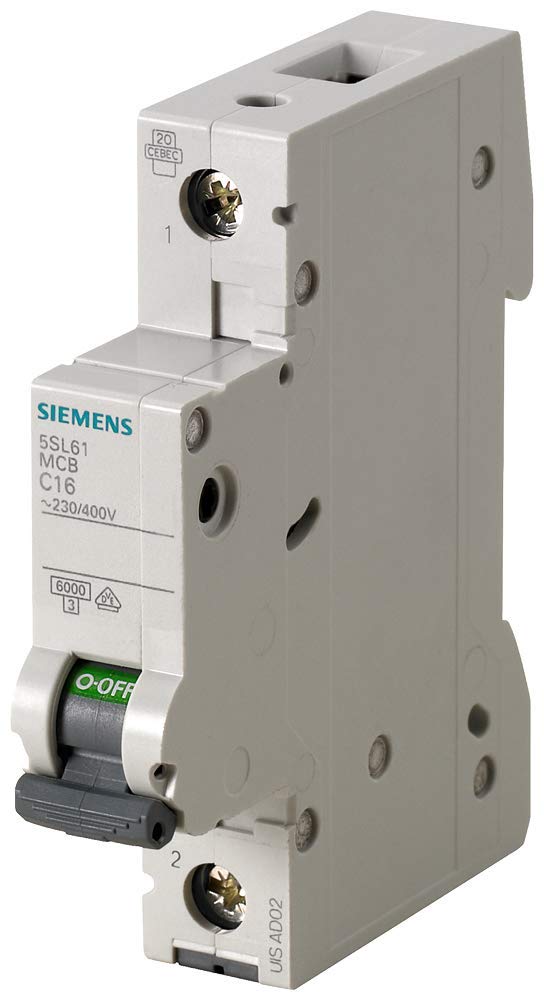 Siemens 5SL6102 6 Circuit Breaker 1-Pin 230/400 V, 2 A