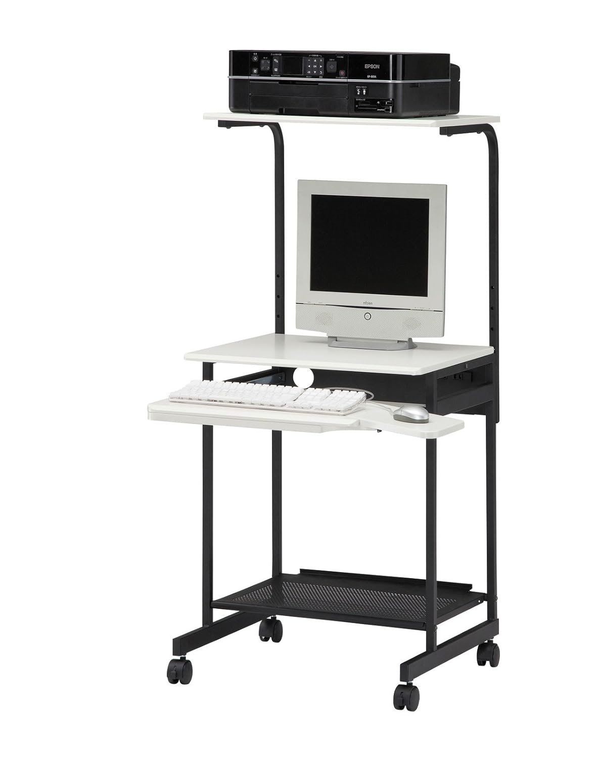 セール特価 マルチテーブル パソコンラック ノートpc テーブル マウス スペース も 十分確保 省スペース で 快適 な Pcライフ を サポート Pasopri Pcデスク 高さ1113mm パソコンデスク