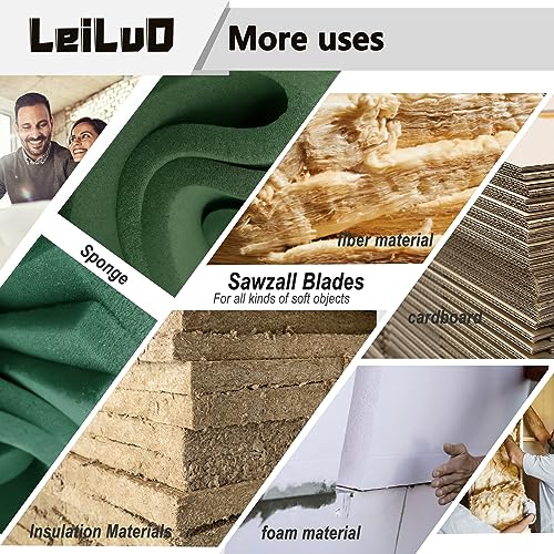LEILUO 2Pcs Reciprocating Saw Blades Foam Insulation, Sawzall Blades Set photo 11