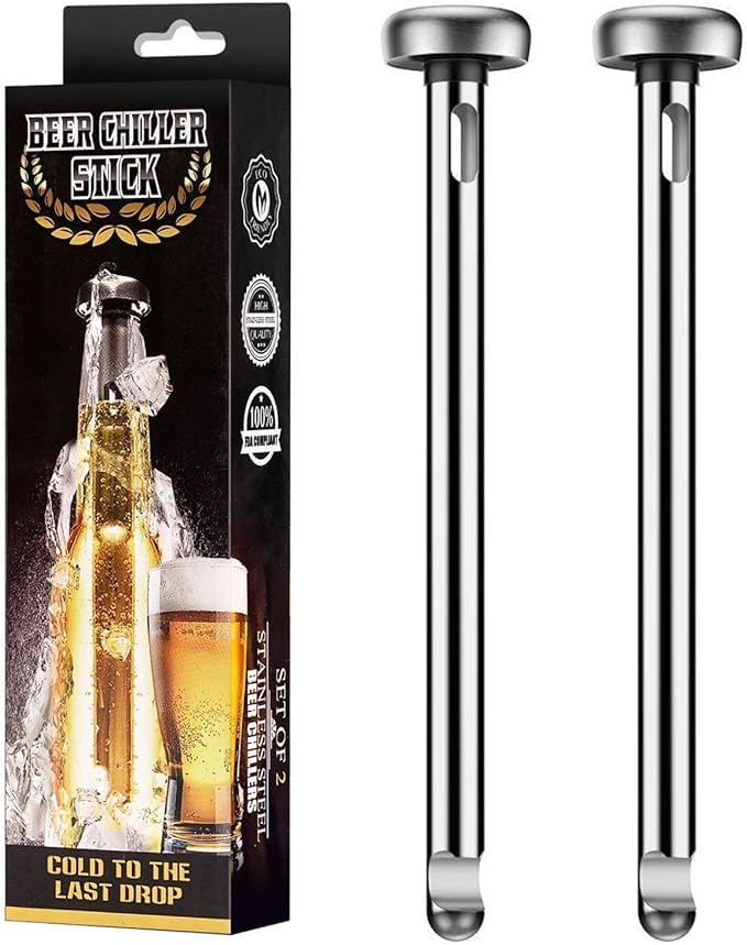 Katzone - Beer Chiller Stainless Steel Sticks - Set of 2
