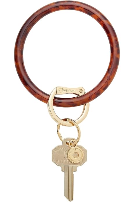 Rose Gold Oventure Keychain Oventure Gold Rush Confetti Key Ring –