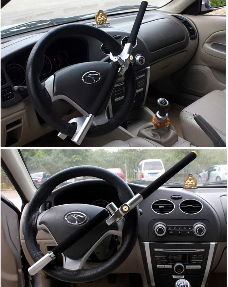 在庫処分 Salati ハンドルロック 車両盗難防止装置 防犯グッ 盗難防止 防犯 幅広い車種に対応 自動車 ステアリングロック カーセキュリティ 車 その他接合金物 Raffles Mn