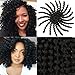 Leeven 3 Pcs Wand Curly Braids 8 Inch Natural Black Jamaican Bounce African Collection Crochet Braiding Twist Hair 20 Strands 1B