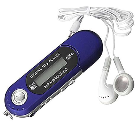Kolylong® MP3 Musik Player 8GB USB 2.0 Flash Drive LCD-MP3-Player w / FM Radio Diktiergerät Blau