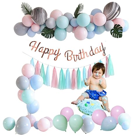 Set Of 106 Pastel Balloons Yeldou Macaron Coloured Balloons Party