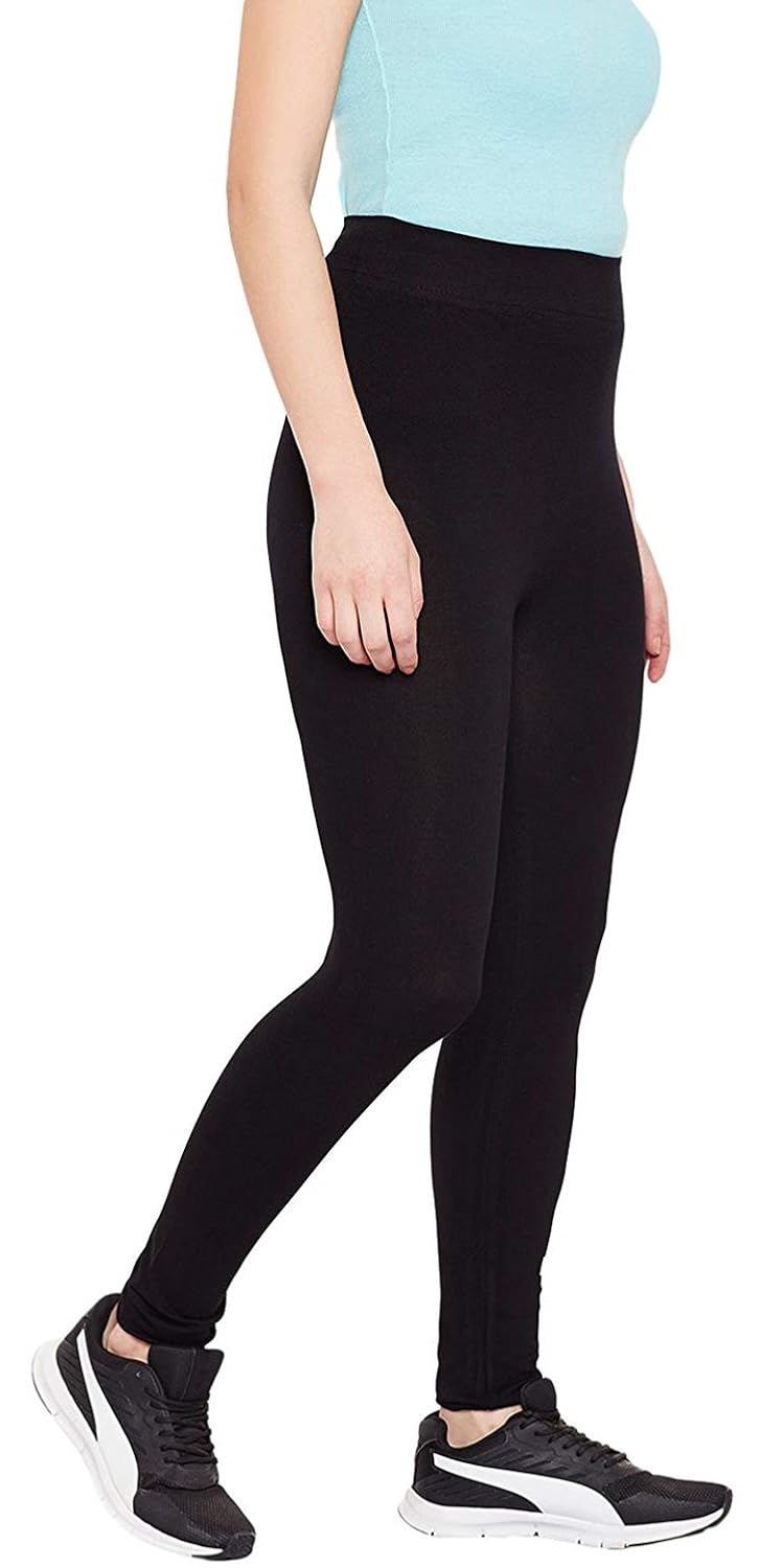 icable women's high quality stretchable yoga pant gym legging tights black
