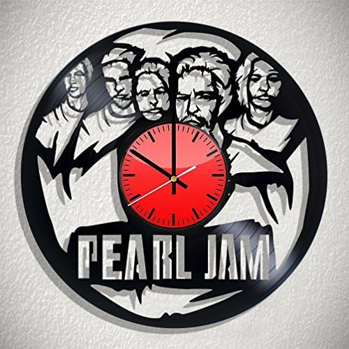 Pearl Jam vinyl record wall clock, Pearl Jam wall poster, Pearl Jam decal