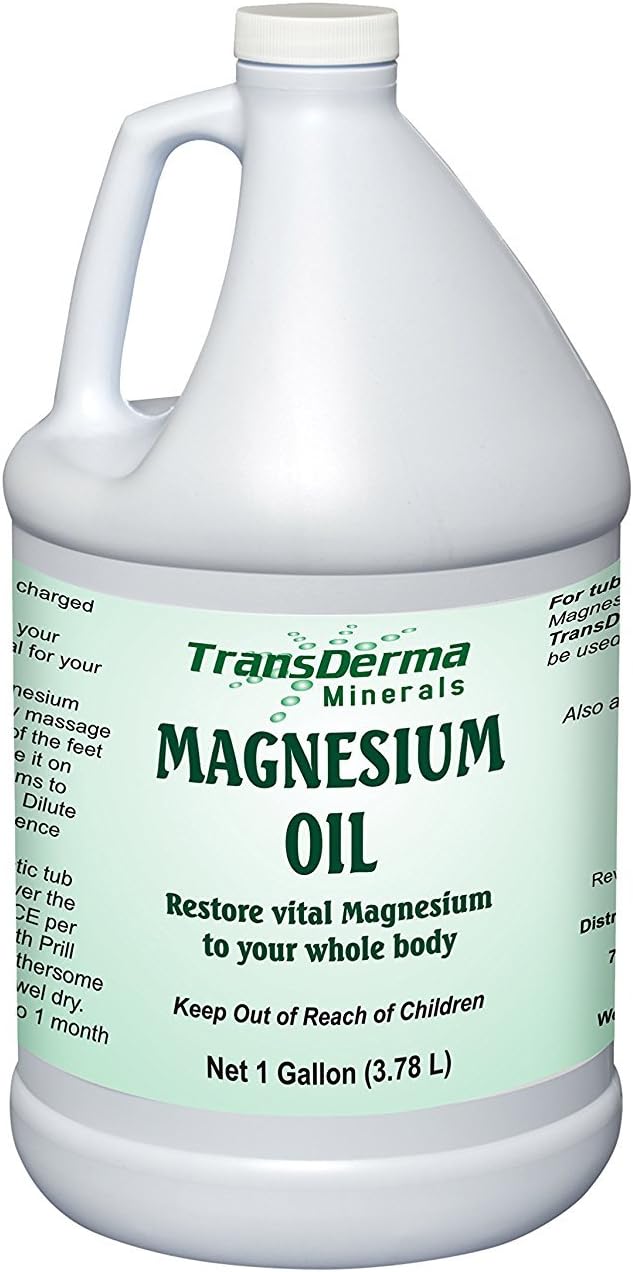 Magnesium Oil with Aloe Vera, Pure Magnesium Chloride Hexahydrate Supplement, Orgone Energized Saturated Solution, Ancient USP Grade Minerals, Sleep Promoting, Relaxation Guaranteed (1 Gallon)