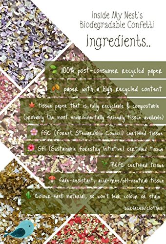 Flower Garden Confetti Mix Multi-colored Biodegradable Floral Wedding Party Decorations Decor Throwing Send Off InsideMyNest (25 Handfuls)