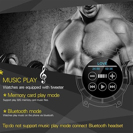 Amazon.com: QUARKJK Smart Watch Sport Waterproof Heart Rate ...