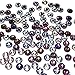 144 Pcs (1 Gross) Swarovski 2058 Xilion / 2088 Xirius SS12 (3.1mm) Crystal Flatbacks No-Hotfix Rhinestones Nail Art Purple Color Mix