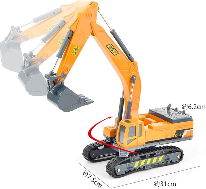 Amazon 建設車両 7種類セット はたらく車 工事カー 作業車両 おもちゃ ショベルカー ミキサー車 ロードローラー ダンプカー トラック ブルドーザー フォークリフト タンクローリー タワークレーン 工事現場 収納箱入り 慣性 模型 モデルカー 遊び ベビー 赤ちゃん 幼児