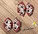 Red Glitter Mouse Toddler Hair Bow Set
