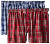 Hanes Men's 2 Pack Ultimate Big Tartan Boxers, Assorted, 3X-Large