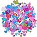 Ruisita 500 Pieces Foam Hearts Stickers Valentine's Day Conversation Hearts Stickers Self-Adhesive Glitter Heart Shaped Foam Stickers for Valentine's Day