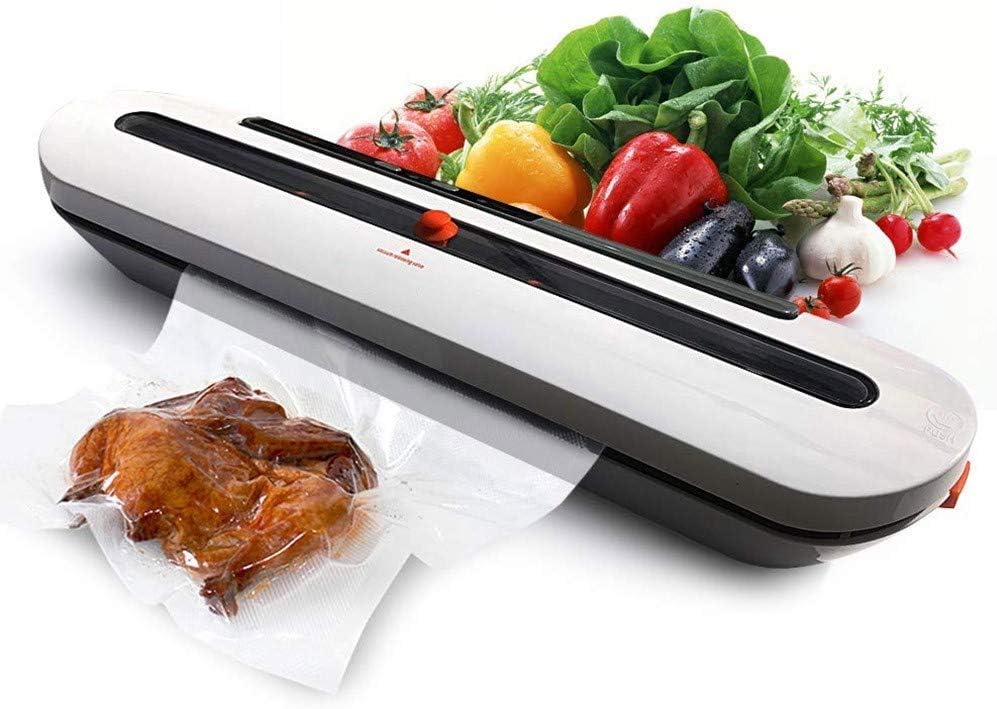 Vacuum Sealer Machine, Automatic Air Sealing System for Food Storage, Perfect to Prepare The Food for Party, Breakfast, Lunch And Dinner (Color : Silver)