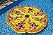 Inflatable Yellow and Orange Pizza Slice Swimming Pool Float Raft - 72
