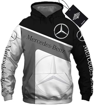 mercedes benz zip up hoodie