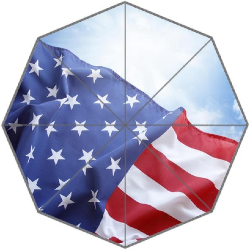 Amazon.com: America Flag Rain Sun Umbrella New Custom Design: Sports