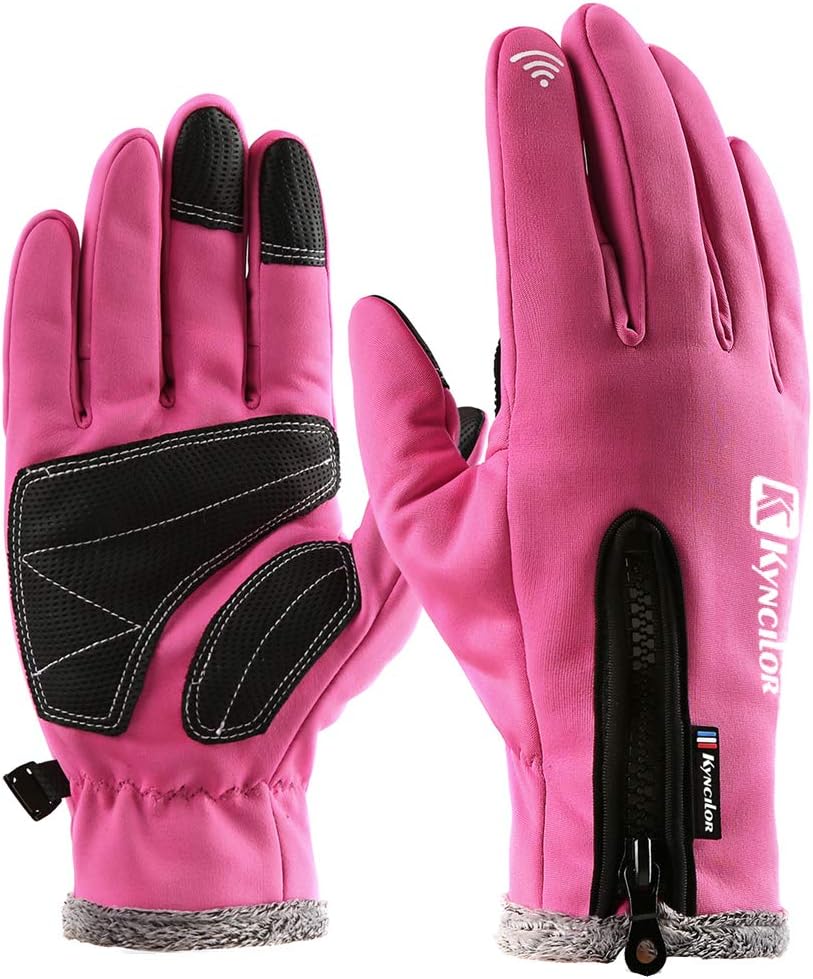 Flaydigo Winter Gloves,Cold Weather Windproof Thermal Touchscreen Gloves Women Men For Cycling Running Outdoor Activities